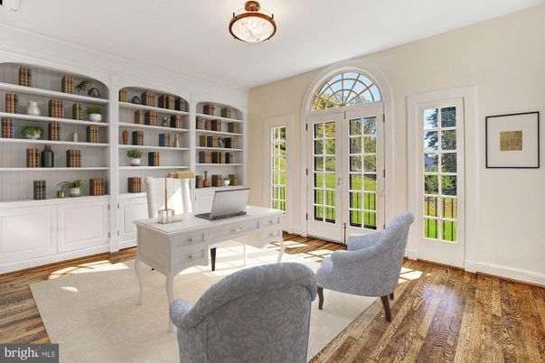 Home Office, Interior, Wood Texture Flooring