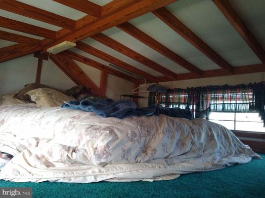 Bedroom, Interior, Wooden Beams