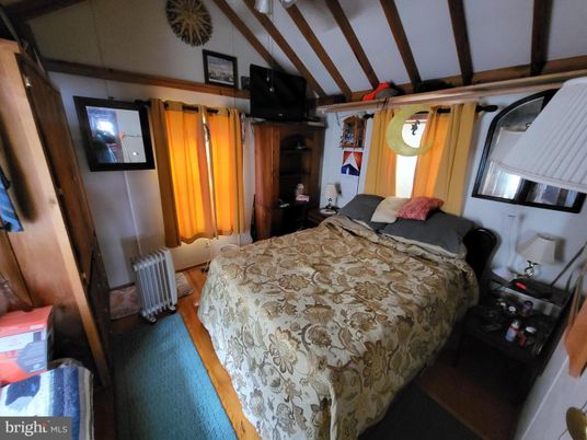 Bedroom, Interior, Wooden Beams