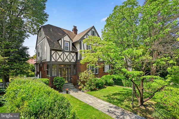 Exterior, Facade, Brick Facade, Tudor Revival