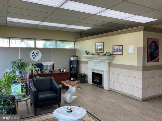 Fireplace, Home Office, Interior, Wood Texture Flooring