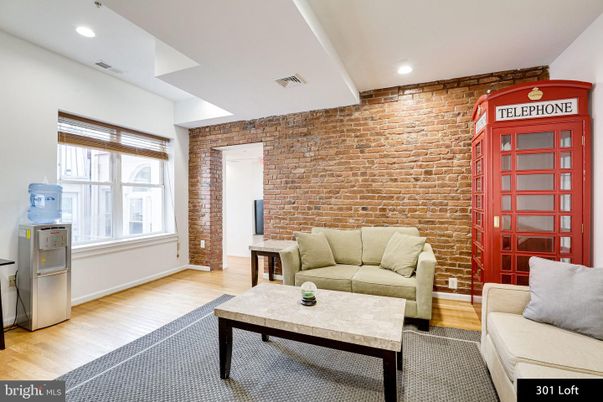 Interior, Living room, Recessed Lighting, Stone Walls, Wood Texture Flooring
