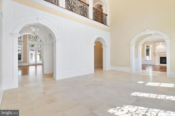 Chandelier, Fireplace, Interior