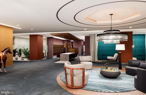 Interior, Living room, Pendant Lights, Recessed Lighting, Wood Texture Flooring