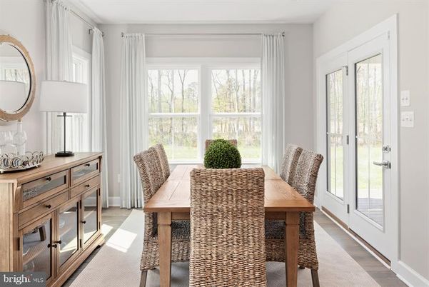 Dining room, Interior, Wood Texture Flooring