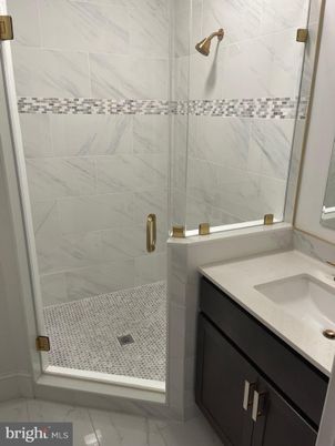 Bathroom, Glass Shower, Interior, Marble, Marble Walls