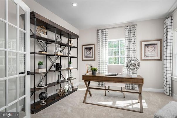 Home Office, Interior, Recessed Lighting