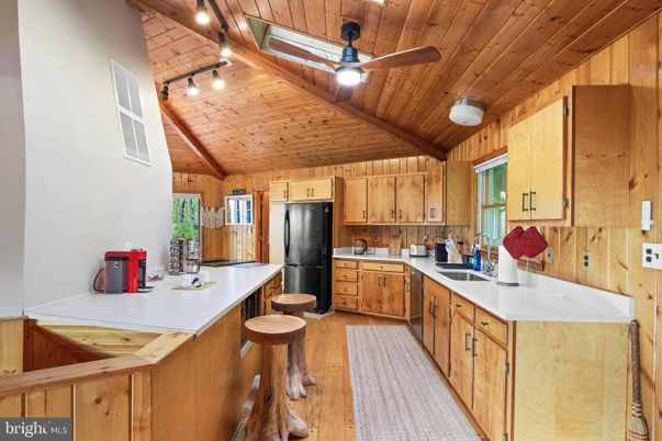 Interior, Kitchen, Wooden Ceilings, Wood Texture Flooring, Wooden Walls