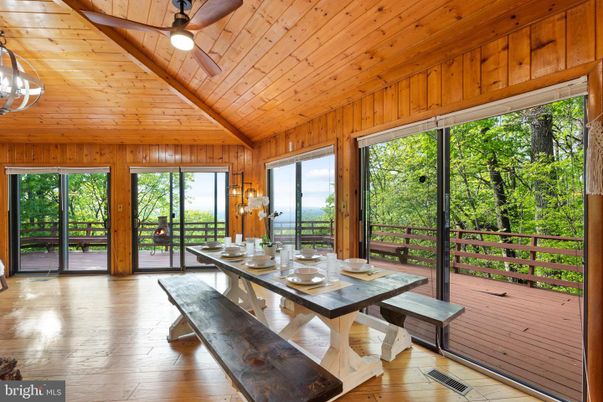 Dining room, Interior, Wooden Ceilings, Wood Texture Flooring, Wooden Walls