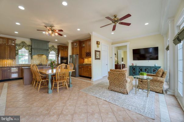 Interior, Kitchen, Living room, Recessed Lighting