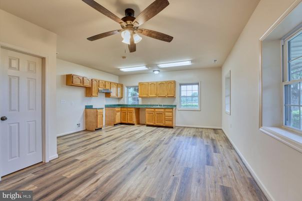 Interior, Kitchen, Wood Texture Flooring