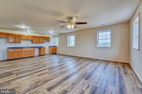 Empty room, Interior, Kitchen, Wood Texture Flooring