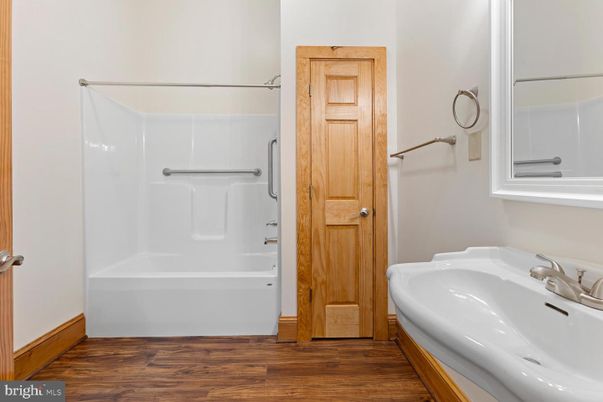 Bathroom, Interior, Wood Texture Flooring