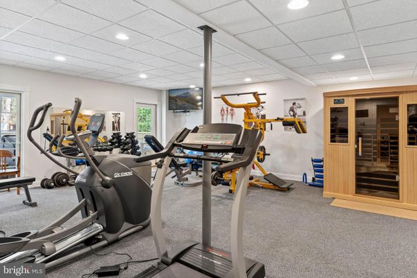 Fitness Equipment, Gym, Interior, Recessed Lighting