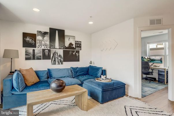 Home Office, Interior, Living room, Recessed Lighting, Wood Texture Flooring