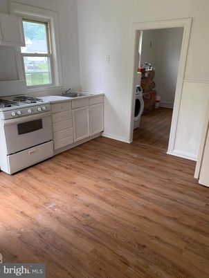 Interior, Kitchen, Washer, Wood Texture Flooring