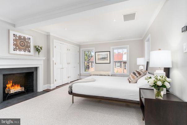 Bedroom, Fireplace, Interior, Recessed Lighting