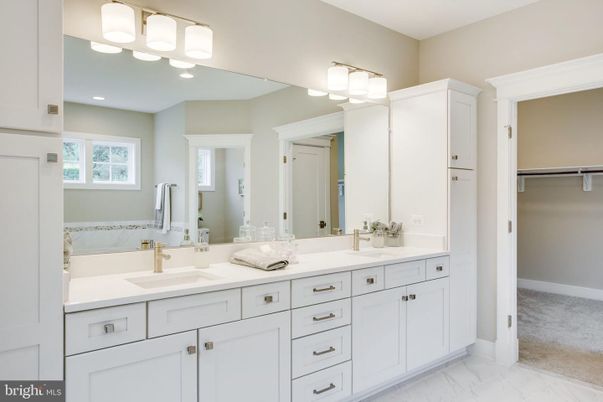 Bathroom, Dual Sink Vanities, Interior, Marble
