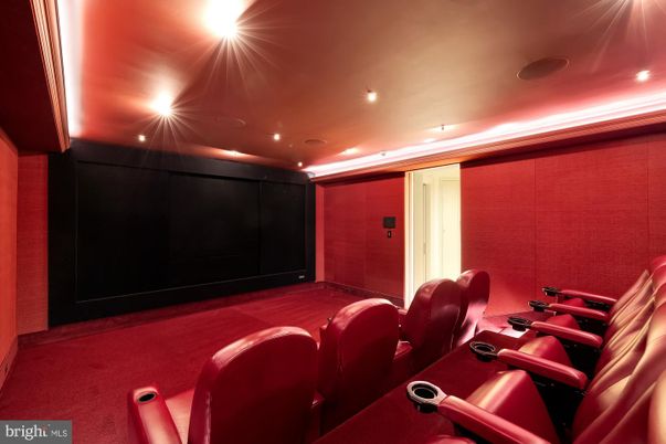 Home Theatre Room, Interior, Projection Screen, Recessed Lighting, Theatre Room