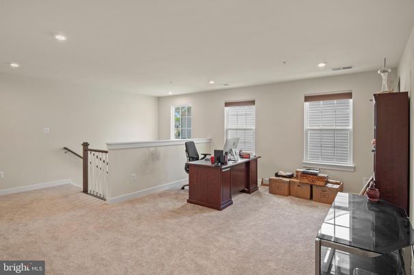 Home Office, Interior, Recessed Lighting
