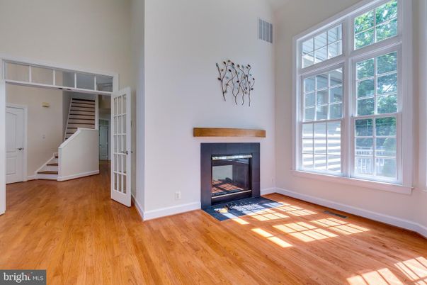 Empty room, Fireplace, Interior, Wood Texture Flooring