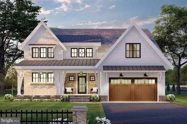 Attached, Exterior, Facade, Farmhouse