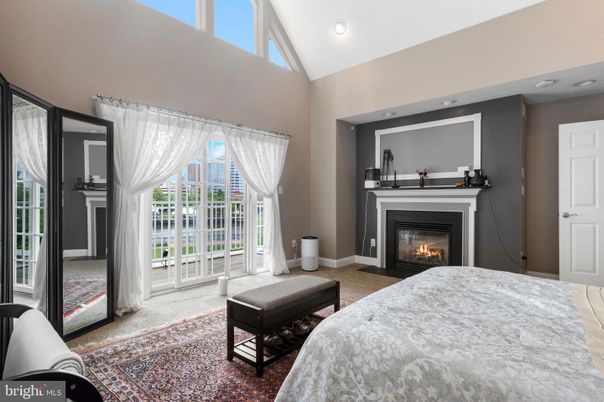 Bedroom, Fireplace, Interior, Recessed Lighting