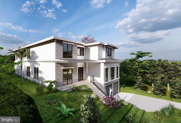 Backyard, Exterior, Facade, Brick Facade, Modern
