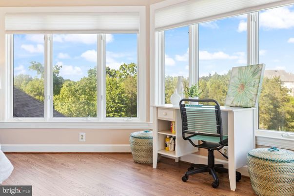 Home Office, Interior, Sun Room, Wood Texture Flooring