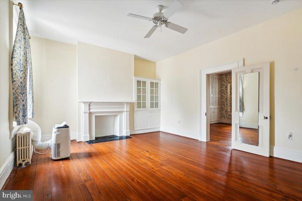 Empty room, Fireplace, Interior, Wood Texture Flooring