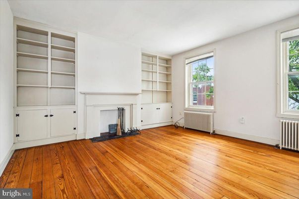 Empty room, Fireplace, Interior, Wood Texture Flooring
