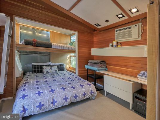 Bedroom, Interior, Wooden Walls