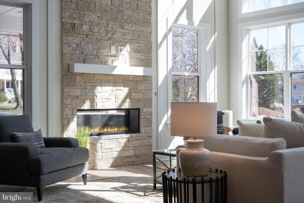 Fireplace, Interior, Living room, Stone Walls