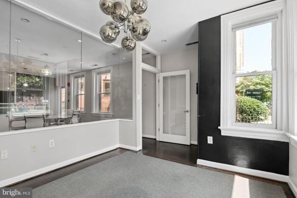 Dining room, Interior, Pendant Lights, Recessed Lighting, Wood Texture Flooring