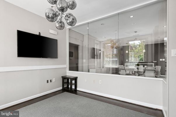 Dining room, Interior, Pendant Lights, Recessed Lighting, Wood Texture Flooring