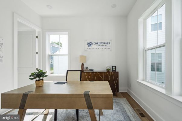 Home Office, Interior, Wood Texture Flooring