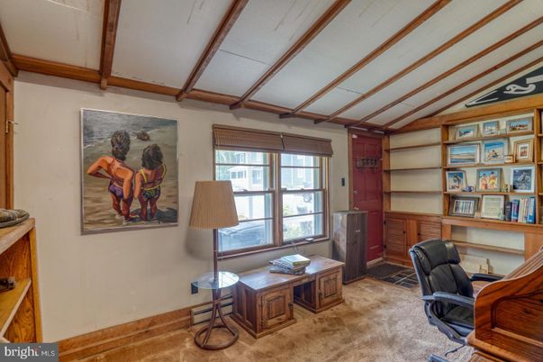 Home Office, Interior, Wooden Beams