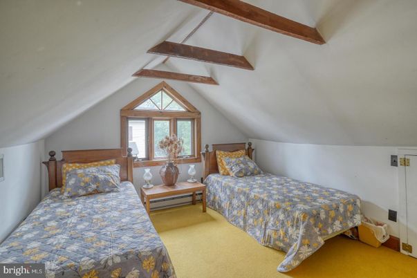 Bedroom, Interior, Wooden Beams