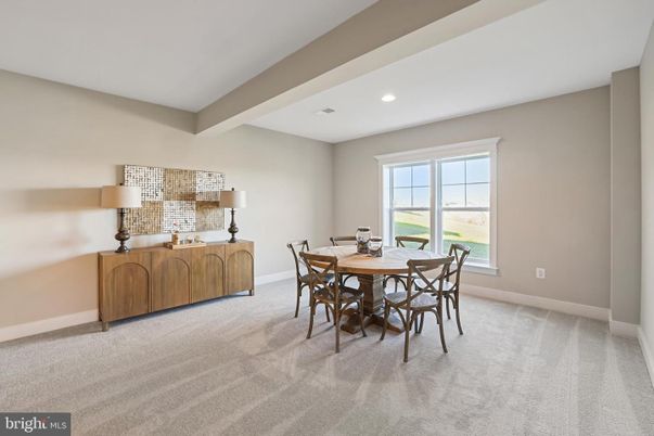 Dining room, Interior, Recessed Lighting