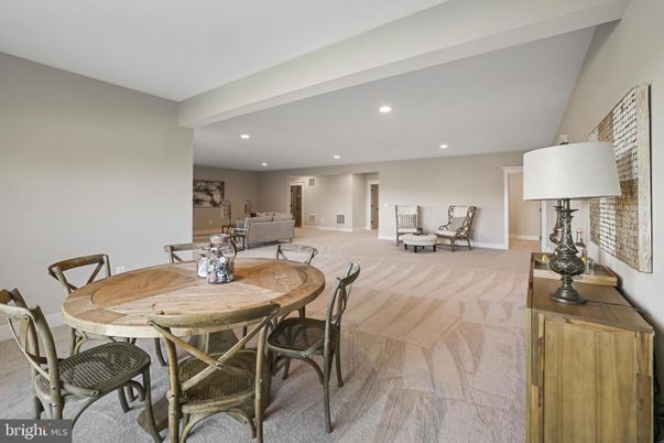 Dining room, Interior, Recessed Lighting