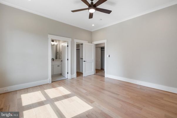 Bathroom, Empty room, Interior, Recessed Lighting, Wood Texture Flooring