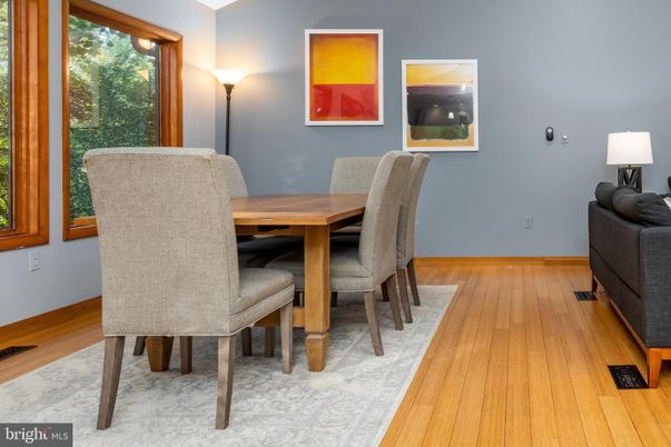 Dining room, Interior, Wood Texture Flooring