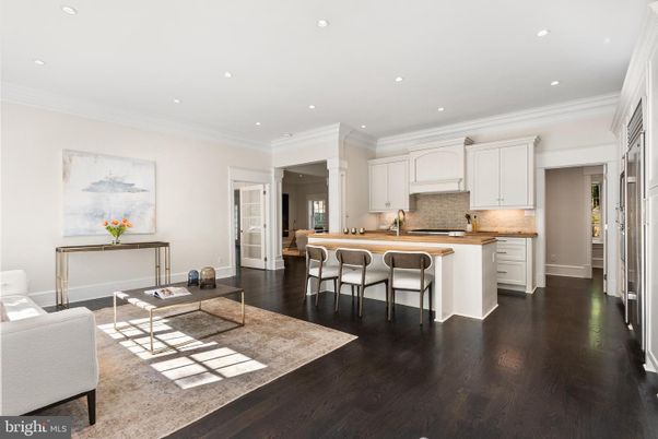 Interior, Kitchen, Living room, Recessed Lighting, Wood Texture Flooring