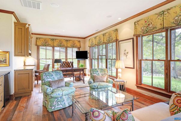 Home Office, Interior, Living room, Recessed Lighting, Wood Texture Flooring