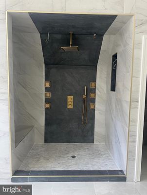 Bathroom, Interior, Marble Walls