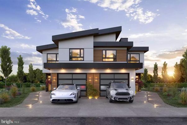 Attached, Exterior, Facade, Modern