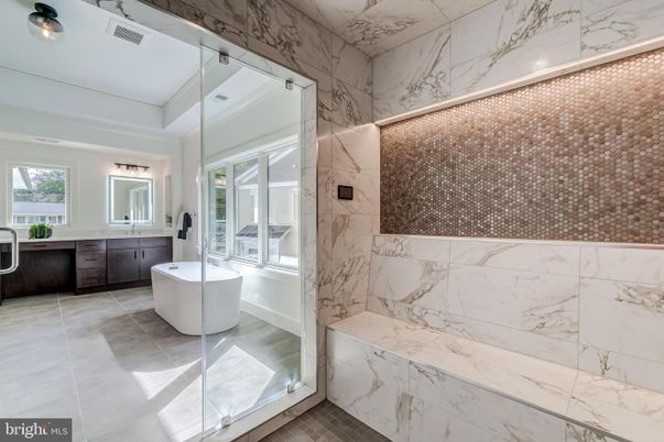 Bathroom, Interior, Marble Walls