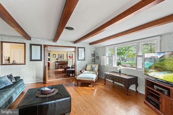Interior, Living room, Piano, Wooden Beams, Wood Texture Flooring