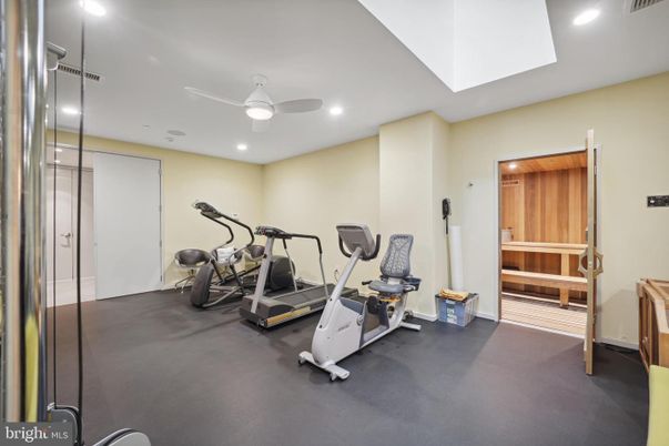 Fitness Equipment, Interior, Recessed Lighting, Sauna Room