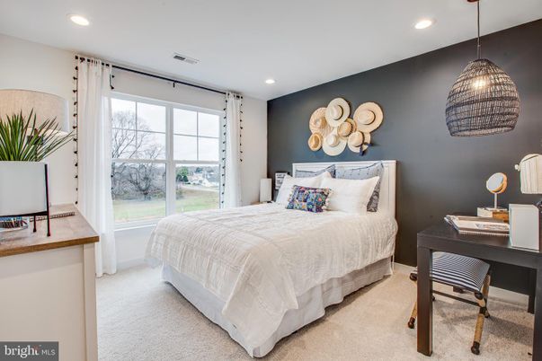 Bedroom, Home Office, Interior, Pendant Lights, Recessed Lighting